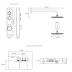 Aqualisa iSystem concealed digital shower with wall fixed shower head - gravity pumped (ISD.A2.BFW.21) - thumbnail image 4