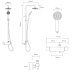 Aqualisa Midas 220 shower column (MD220SC) - thumbnail image 4