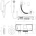Aqualisa Unity Q Smart Shower Concealed with Adj Head and Bath Fill - Gravity Pumped (UTQ.A2.BV.DVBTX.23) - thumbnail image 4