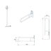 Croydex 850mm Fold Away Hand Rail - White (AP502822) - thumbnail image 4