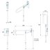 Croydex 850mm Fold Away Hand Rail With Drop Down Leg - Stainless Steel (AP502941) - thumbnail image 4