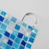 Croydex Blue Mosaic Shower Curtain (AE543424) - thumbnail image 4
