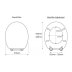 Croydex Buttermere Sit Tight Toilet Seat - White (WL601922H) - thumbnail image 4