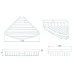 Croydex Corner Basket - Matte Black (QM775921) - thumbnail image 4