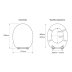 Croydex Dorney Flexi-Fix Toilet Seat - Sandstone Effect (WL601915H) - thumbnail image 4