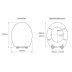 Croydex Dove Flexi-Fix Toilet Seat - Granite Effect (WL601931H) - thumbnail image 4