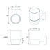 Croydex Flexi-Fix Chester Tumbler and Holder - Chrome (QM441841) - thumbnail image 4