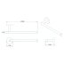 Croydex Flexi-Fix Epsom Towel Bar - Chrome (QM481541) - thumbnail image 4