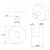 Croydex Flexi-Fix Romsey Robe Hook - Chrome (QM741741) - thumbnail image 4