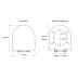 Croydex Garda Flexi-Fix Toilet Seat - White (WL600922H) - thumbnail image 4
