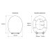Croydex Geneva Flexi-Fix Toilet Seat - Oak Effect (WL602176H) - thumbnail image 4