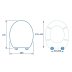 Croydex Grasmere Flexi-Fix Toilet Seat - White (WL601422H) - thumbnail image 4