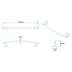 Croydex Hampstead Towel Rail - Chrome (QM642641) - thumbnail image 4