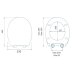 Croydex Hannah McWave Flexi Fix Toilet Seat - Steven Brown (WL604222H) - thumbnail image 4