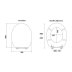 Croydex Hartley Toilet Seat - Oak Effect (WL605076H) - thumbnail image 4