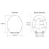 Croydex Luagno Flexi-Fix Wood Toilet Seat - Grey (WL601031H) - thumbnail image 4