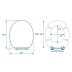Croydex Lugano Flexi-Fix Toilet Seat - White (WL601022H) - thumbnail image 4