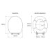 Croydex Mahogany Flexi-Fix Toilet Seat (WL602252H) - thumbnail image 4