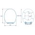Croydex Portland Flexi-Fix Toilet Seat - White (WL601122H) - thumbnail image 4