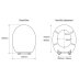 Croydex Rutland Flexi-Fix Toilet Seat - Solid Oak (WL602376H) - thumbnail image 4