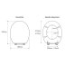 Croydex Silver Quartz Flexi-Fix Toilet Seat (WL601840H) - thumbnail image 4
