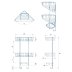 Croydex Three Tier Corner Basket - Chrome (QM262841) - thumbnail image 4
