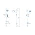 Croydex Trio Three Function Shower Set - Chrome (AM158441) - thumbnail image 4
