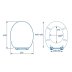 Croydex Victoria Flexi-Fix Toilet Seat - White (WL601322H) - thumbnail image 4