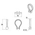 Croydex White Button Curtain Ring (AK142222) - thumbnail image 4