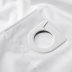 Croydex White Textile Hook 'N' Hang Shower Curtain (AF289022) - thumbnail image 4