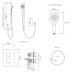 Aqualisa Dream Square Thermostatic Mixer Shower with Adjustable Head - Chrome (DRMDCV1.AD.SQR) - thumbnail image 4