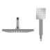 Gainsborough Square Dual Outlet Bar Mixer Shower - Chrome (GDSE) - thumbnail image 4