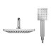 Gainsborough Square Dual Outlet Cool Touch Bar Mixer Shower - Chrome (GDSP) - thumbnail image 4