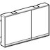 Geberit Omega60 dual flush plate - black glass (115.081.SJ.1) - thumbnail image 4