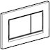Geberit Sigma30 dual flush plate - white/matt chrome (115.883.KL.1) - thumbnail image 4