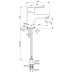 Ideal Standard Calista single lever basin mixer no waste (B1149AA) - thumbnail image 4