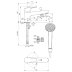Ideal Standard Cerabase single lever bath shower mixer with shower set (BD056AA) - thumbnail image 4