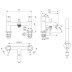 Ideal Standard Ceraline two taphole dual control bath shower mixer (BC189AA) - thumbnail image 4