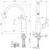 Ideal Standard Ceraplan single lever high tubular spout kitchen mixer (BD336AA) - thumbnail image 4