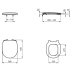 Ideal Standard Concept toilet seat and cover - slow close (E791701) - thumbnail image 4