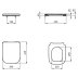 Ideal Standard i.life A toilet seat and cover, slow close (T453101) - thumbnail image 4