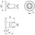 Ideal Standard Idealrain round shower handset bracket (BC806AA) - thumbnail image 4