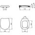 Ideal Standard Jasper Morrison toilet seat and cover - quick release hinges - slow close (E621401) - thumbnail image 4