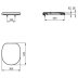 Ideal Standard Seat and cover for elongated bowl (E822501) - thumbnail image 4