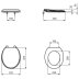 Ideal Standard Seat & Cover - White Finish (U011801) - thumbnail image 4