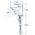 Ideal Standard Tesi single lever mini basin mixer no waste (A6588AA) - thumbnail image 4