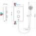 Mira Decor Electric Shower 8.5kW - Warm Silver (1.1894.001) - thumbnail image 4