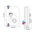 Mira Event XS Dual Outlet Thermostatic Power Shower - White (1.1532.425) - thumbnail image 4
