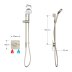 Mira Evoco Dual Outlet Thermostatic Mixer Shower & Bath Fill (With HydroGlo) - Brushed Nickel (1.1967.008) - thumbnail image 4
