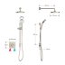 Mira Evoco Dual Outlet Thermostatic Mixer Shower (With HydroGlo) - Brushed Nickel (1.1967.004) - thumbnail image 4